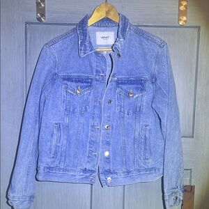 VERVET Women's Boyfriend Fit Denim Jacket Size Small 100% Cotton